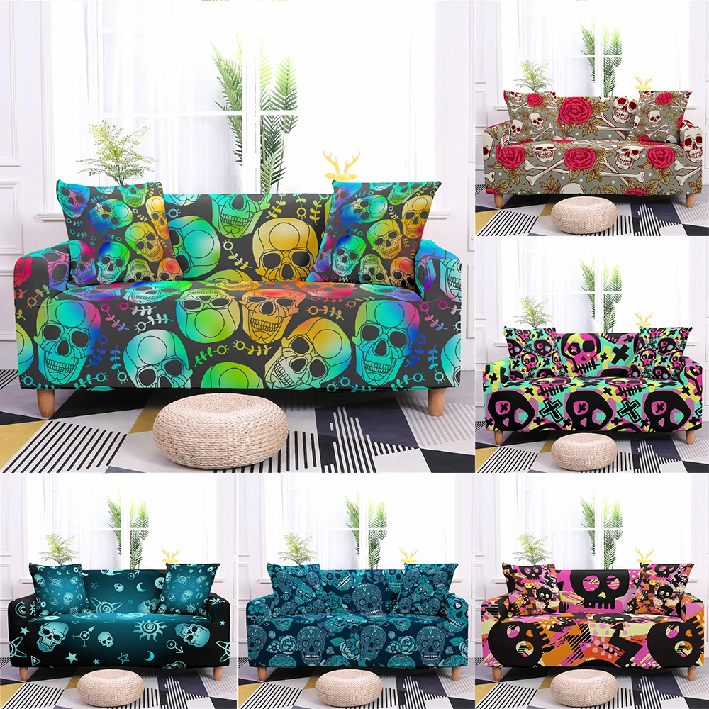 Stretch Skull Printed Sofa Cover Living Room Stretch Couch Covers Armchair Protector 1/2/3/4 Seat Slipcover Decor
Stretch Skull Printed Sofa Cover Living Room Stretch Couch Covers Armchair Protector 1/2/3/4 Seat Slipcover Decor