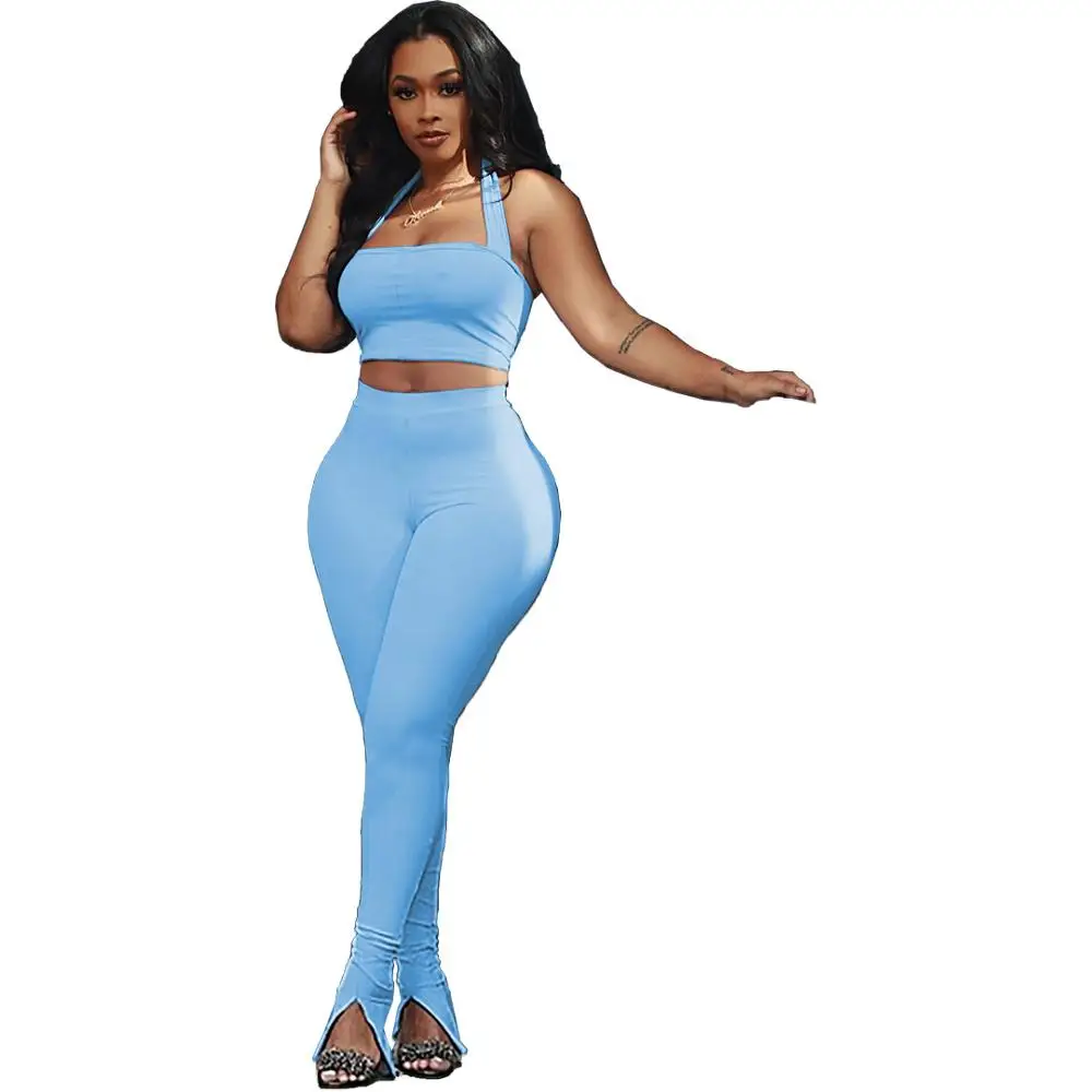 Summer sexy nightclub dresses Casual solid-color slingback jacket with split bottoms and trousers two-piece suit Fashion suit
Summer sexy nightclub dresses Casual solid-color slingback jacket with split bottoms and trousers two-piece suit Fashion suit