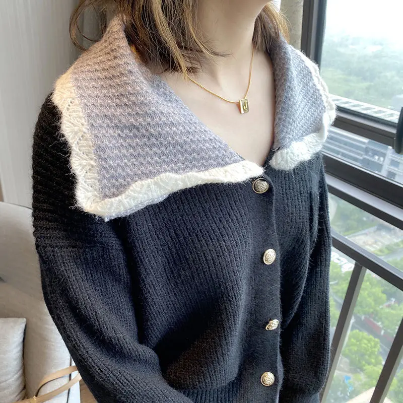 Spring/Autumn Sweet Knitted Cardigan Korean Academic Style Gentle Fairy JK Uniform Style Harajuku Chic Loose Sweater Coat Women
Spring/Autumn Sweet Knitted Cardigan Korean Academic Style Gentle Fairy JK Uniform Style Harajuku Chic Loose Sweater Coat Women
