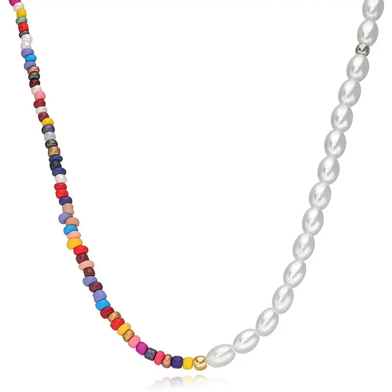 Simplicity Bohemian Style Necklace Pearl Rice Bead Necklace Woven Necklace Ladies Necklace Accessories
Simplicity Bohemian Style Necklace Pearl Rice Bead Necklace Woven Necklace Ladies Necklace Accessories