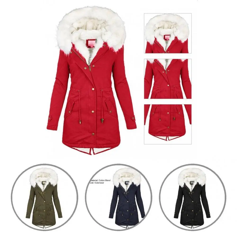 Waist Tight Classic Plush Hooded Multi Pockets Casual Coat Slim Fit Winter Jacket Back Split Outerwear
Waist Tight Classic Plush Hooded Multi Pockets Casual Coat Slim Fit Winter Jacket Back Split Outerwear