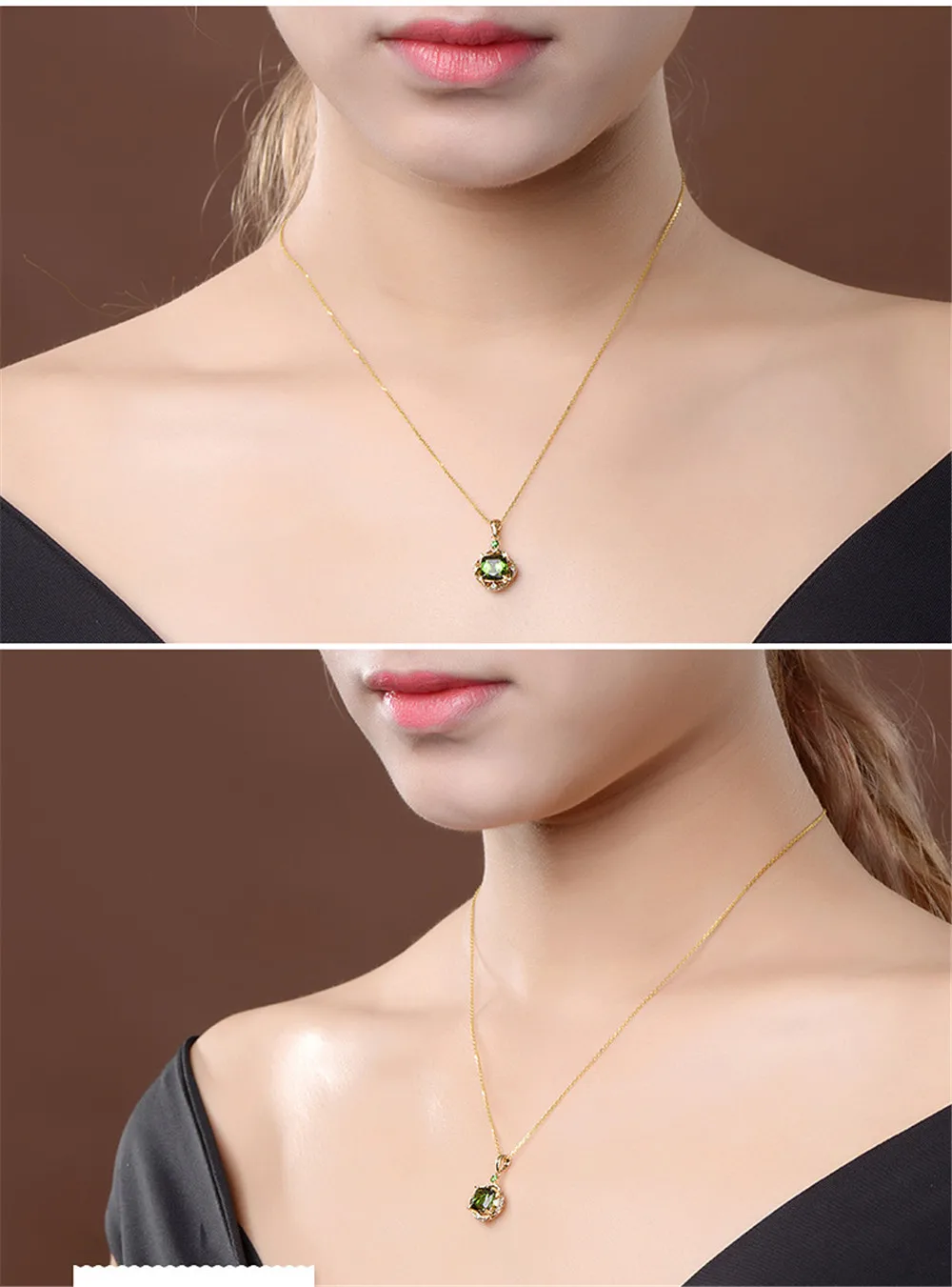 Small Emerald pendant necklace for women green crystal gemstone 18k gold color choker chain diamond jewelry bijoux birthday gift
Small Emerald pendant necklace for women green crystal gemstone 18k gold color choker chain diamond jewelry bijoux birthday gift