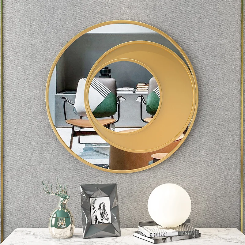 Round Home Decorative Mirror Gold Trimming Big Size Nordic Aesthetic Boho Mirror Luxury Espelho Decorativo Beroom Decor 1214
Round Home Decorative Mirror Gold Trimming Big Size Nordic Aesthetic Boho Mirror Luxury Espelho Decorativo Beroom Decor 1214