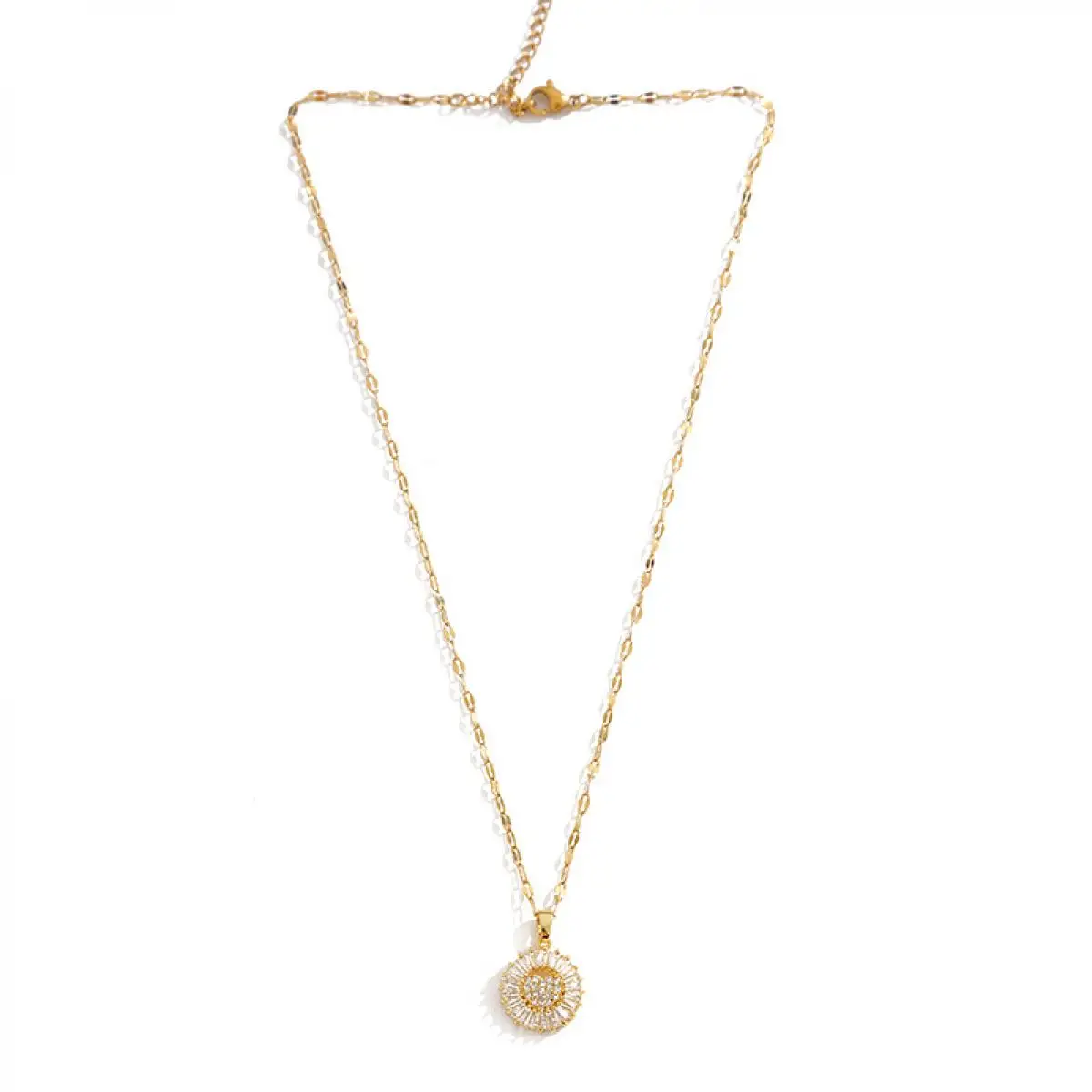 18K Gold Filled Necklace for Women with Pendant Gold Necklace Female for Women Clavicle Chain Fine Jewelry Collares
18K Gold Filled Necklace for Women with Pendant Gold Necklace Female for Women Clavicle Chain Fine Jewelry Collares
