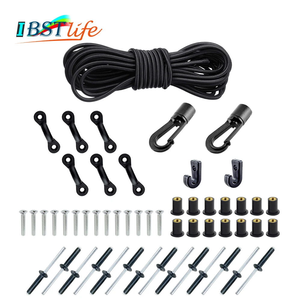 Marine Products Expanded Deck Rigging Kit Accessory Elastic Rope Bungee Nylon C and J Buckle for Kayaks Canoes Boat Accessories
Marine Products Expanded Deck Rigging Kit Accessory Elastic Rope Bungee Nylon C and J Buckle for Kayaks Canoes Boat Accessories