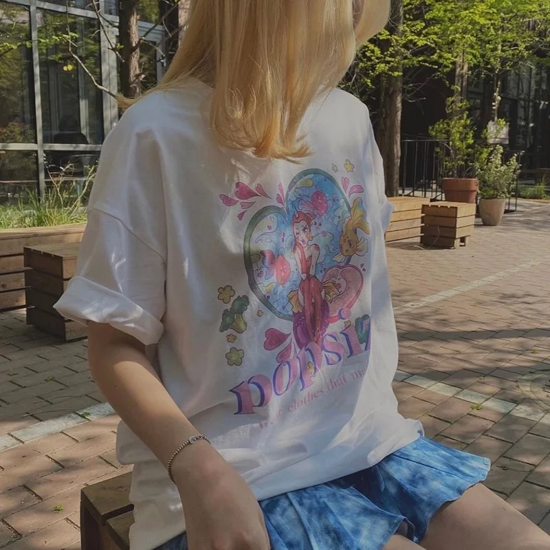 korean cotton White Oversize dropshipping Hip Hop Tops harajuku vintage aesthetic gothic graphic punk clothes Women's t-shirts
korean cotton White Oversize dropshipping Hip Hop Tops harajuku vintage aesthetic gothic graphic punk clothes Women's t-shirts