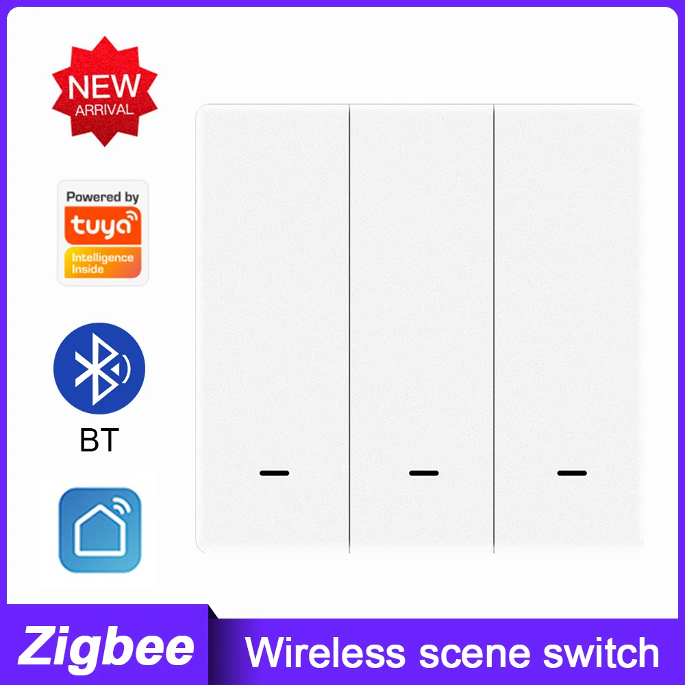Zigbee Wireless Smart Switch APP Remote Lights Scene Switch Home Automation Push Button 1 Way Zigbee Switch
Zigbee Wireless Smart Switch APP Remote Lights Scene Switch Home Automation Push Button 1 Way Zigbee Switch