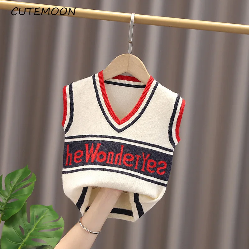 Spring Autumn Kids Vest For Girl Fashion Letter Children Pullover Sweater Outwear Sleeveless Baby Waistcoat 1-5Years
Spring Autumn Kids Vest For Girl Fashion Letter Children Pullover Sweater Outwear Sleeveless Baby Waistcoat 1-5Years