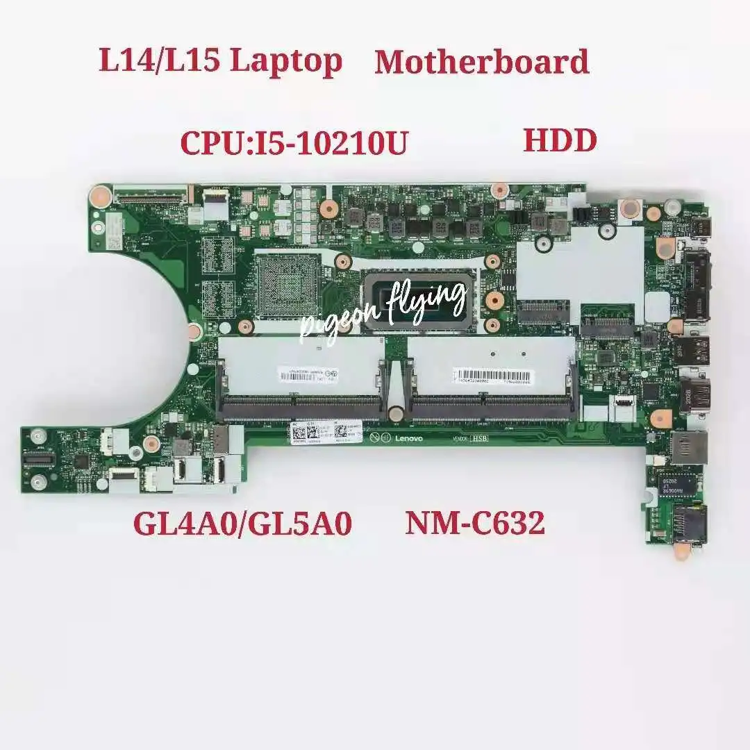 Материнская плата для ноутбука Thinkpad L14/L15 CPU:i5-10210U HDD NM-C632 FRU:5B20W77529 5B20W77464 5B20W77462 5B20W77527
