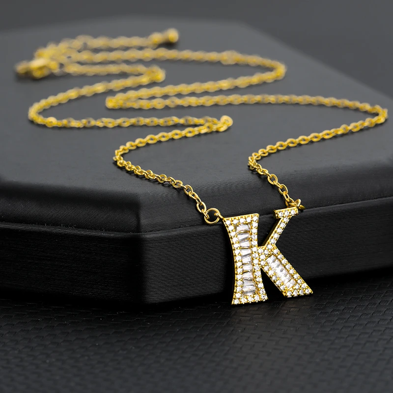 Gold Letter A-Z Zircon Stainless Steel Necklace Initial Necklaces Women Alphabet Pendant Choker Fashion Jewelry Gift For Girls
Gold Letter A-Z Zircon Stainless Steel Necklace Initial Necklaces Women Alphabet Pendant Choker Fashion Jewelry Gift For Girls
