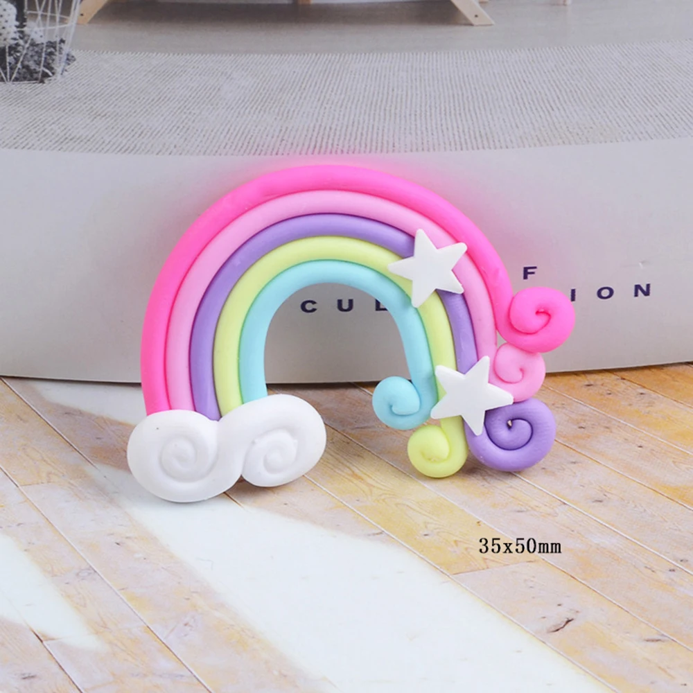 QIBUMAY Kawaii Rainbow Silicone Rubber Flatback Cabochon DIY Hairbows Centers Jewelry Making Accessories Phone Decoration Crafts
QIBUMAY Kawaii Rainbow Silicone Rubber Flatback Cabochon DIY Hairbows Centers Jewelry Making Accessories Phone Decoration Crafts
