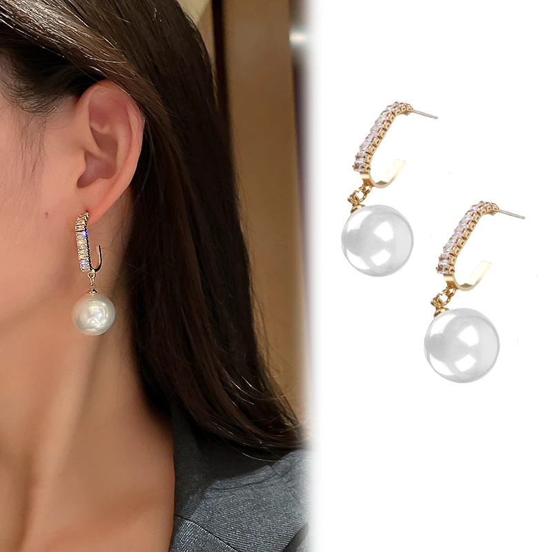 1Pair Gray White Pearls Dangle Earrings Classic Eelgant Baroque Style Large Pearl Earrings For Women Girls Fashion Jewelry Gifts
1Pair Gray White Pearls Dangle Earrings Classic Eelgant Baroque Style Large Pearl Earrings For Women Girls Fashion Jewelry Gifts