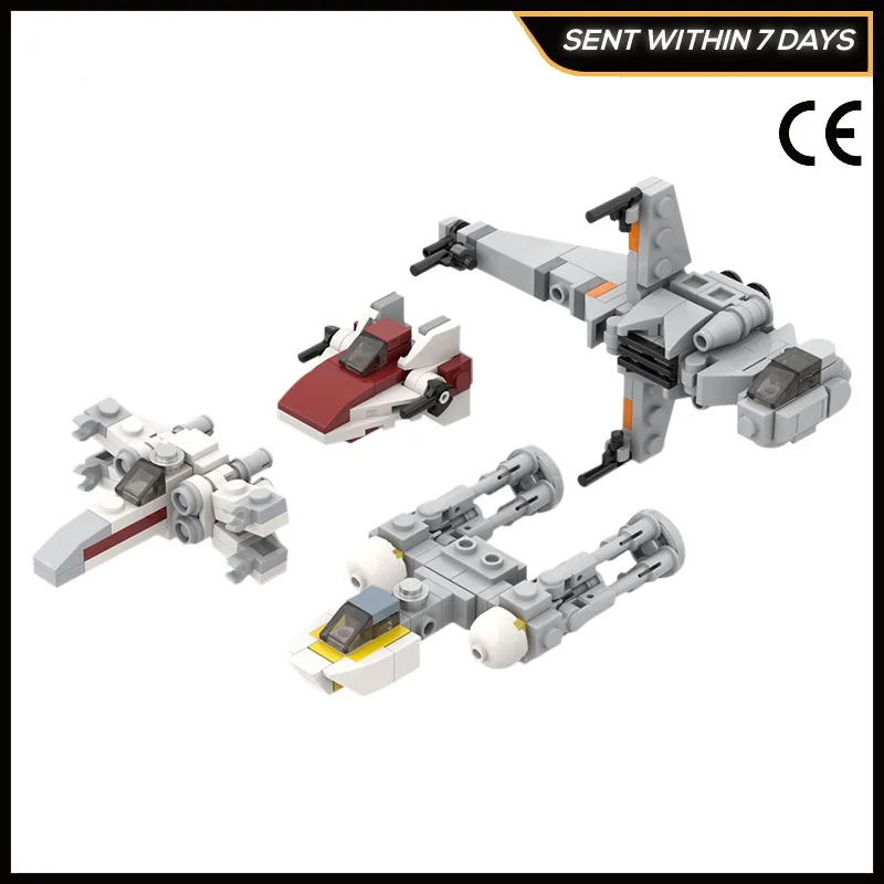 Micro Rebel Starfighters - Original Trilogyby Fighter MOC Star Space Military battle Series Mini Models,Children's Toys Kid Gift
Micro Rebel Starfighters - Original Trilogyby Fighter MOC Star Space Military battle Series Mini Models,Children's Toys Kid Gift