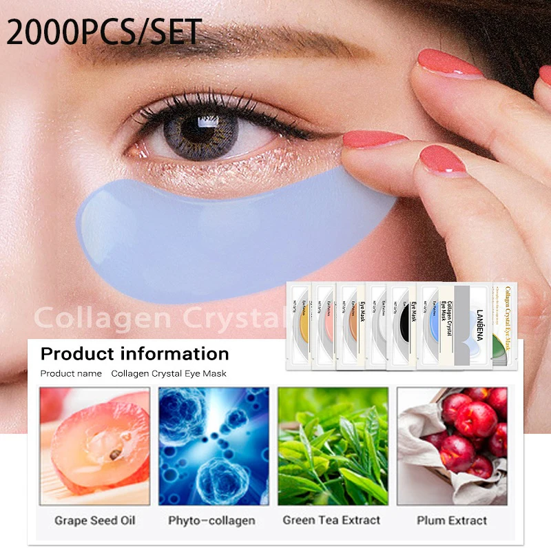 LANBENA 2000PCS Collagen Crystal Eye Patches Moisturizing Remove Dark Circles Acne Beauty Mask For Eye Skin Care Cosmetics
LANBENA 2000PCS Collagen Crystal Eye Patches Moisturizing Remove Dark Circles Acne Beauty Mask For Eye Skin Care Cosmetics