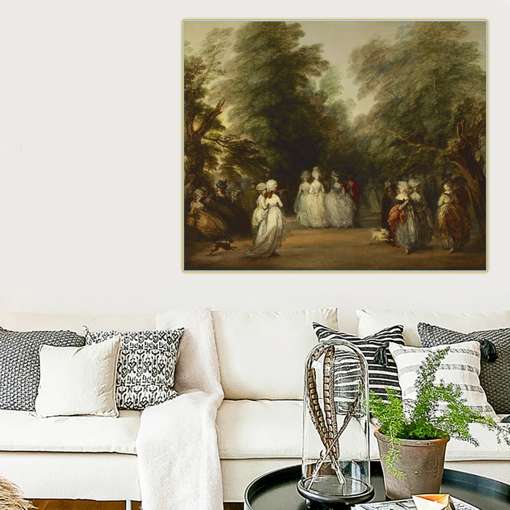 Citon Thomas Gainsborough Mall The in Saint James's Park Canvas холст картина маслом художественный постер