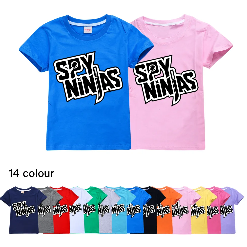 Spy Ninjas Kids Clothes Cotton Short-sleeved T-shirts Children Sweatshirt Cartoon Teenager 100% Cotton Tops Boys Girls Clothing
Spy Ninjas Kids Clothes Cotton Short-sleeved T-shirts Children Sweatshirt Cartoon Teenager 100% Cotton Tops Boys Girls Clothing