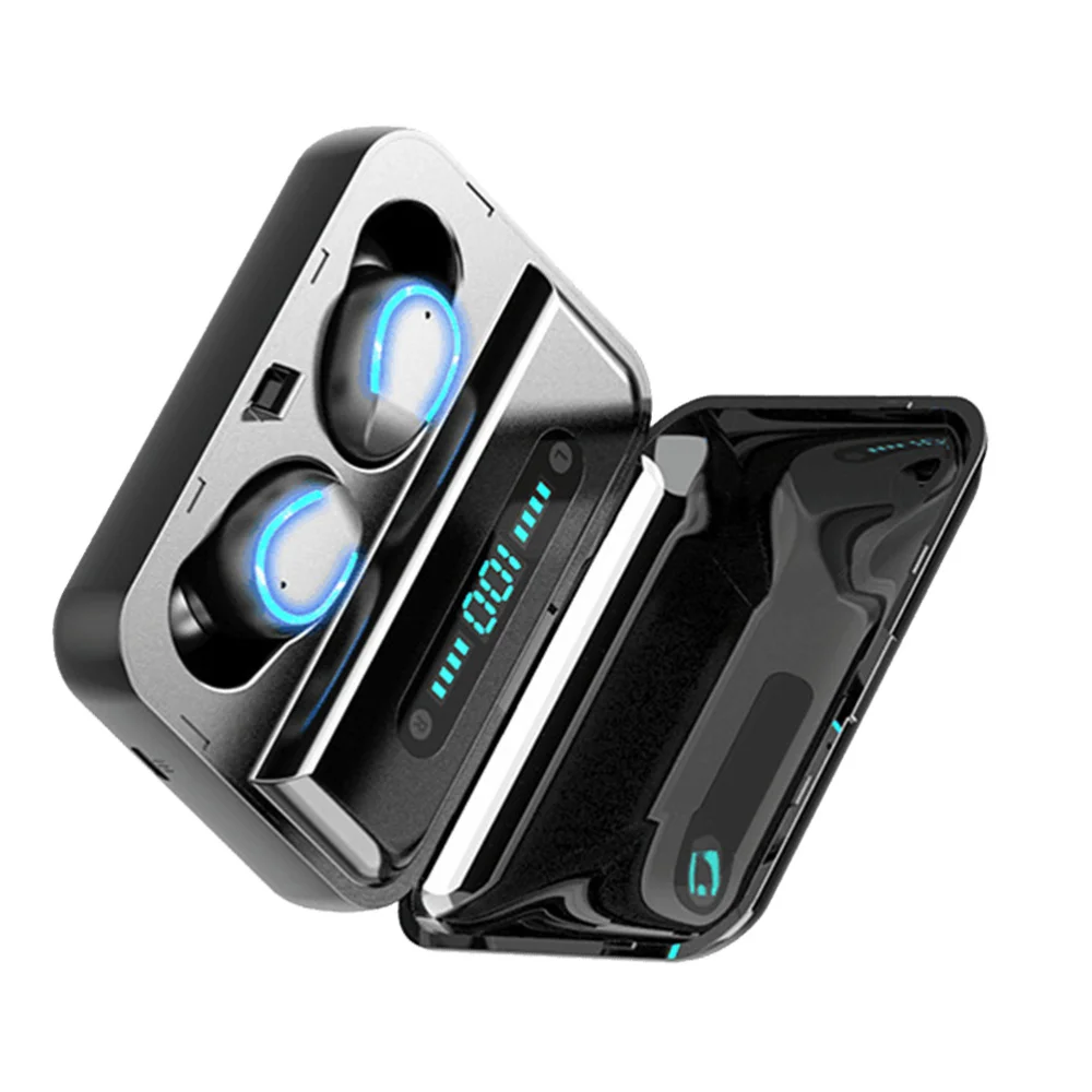 1 Pair TWS Earphones LED Power Display Wireless Earbuds Waterproof Stereo Noise Cancelling Headset with Charging Box (Black)
1 Pair TWS Earphones LED Power Display Wireless Earbuds Waterproof Stereo Noise Cancelling Headset with Charging Box (Black)