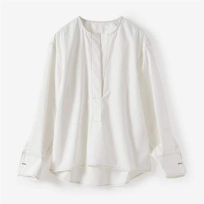 Women's Shirt Long Sleeve Early Autumn ladies Simple Loose female blouse casual Top England style
Women's Shirt Long Sleeve Early Autumn ladies Simple Loose female blouse casual Top England style