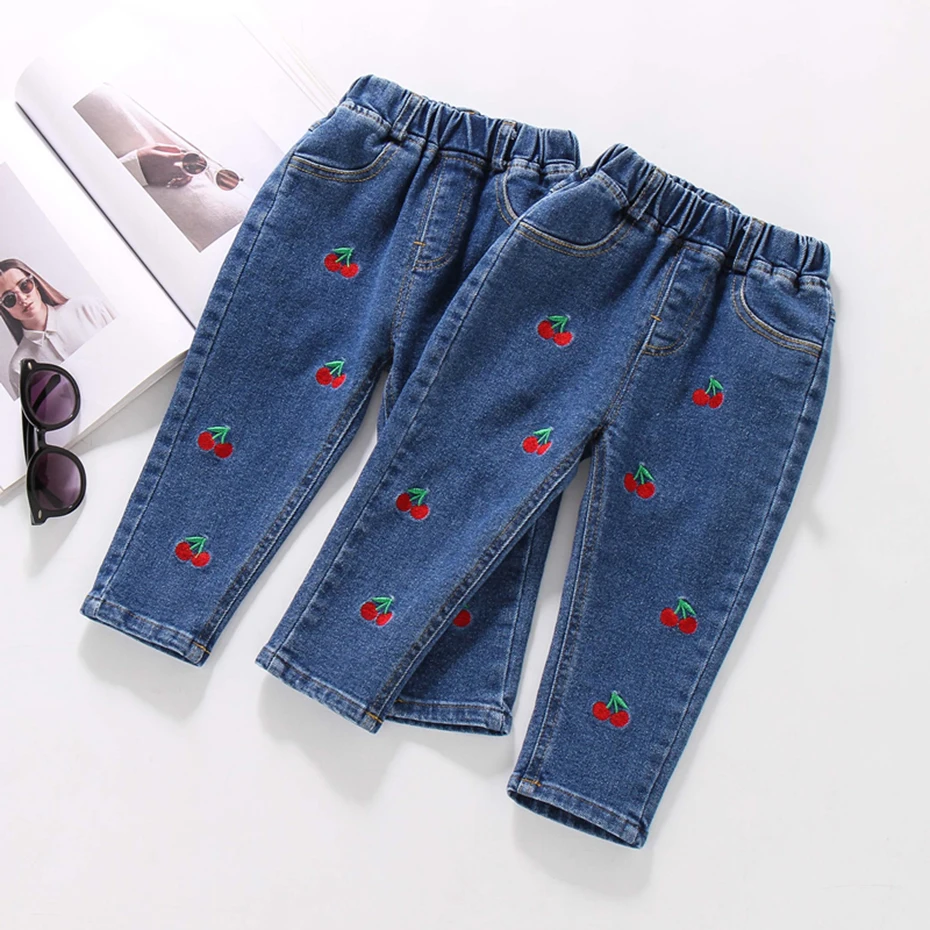 Toddler Girls Jeans Cherry Girl Jeans Cherry Embroidery Children's Jeans For Boys Spring Autumn Children's Clothing
Toddler Girls Jeans Cherry Girl Jeans Cherry Embroidery Children's Jeans For Boys Spring Autumn Children's Clothing