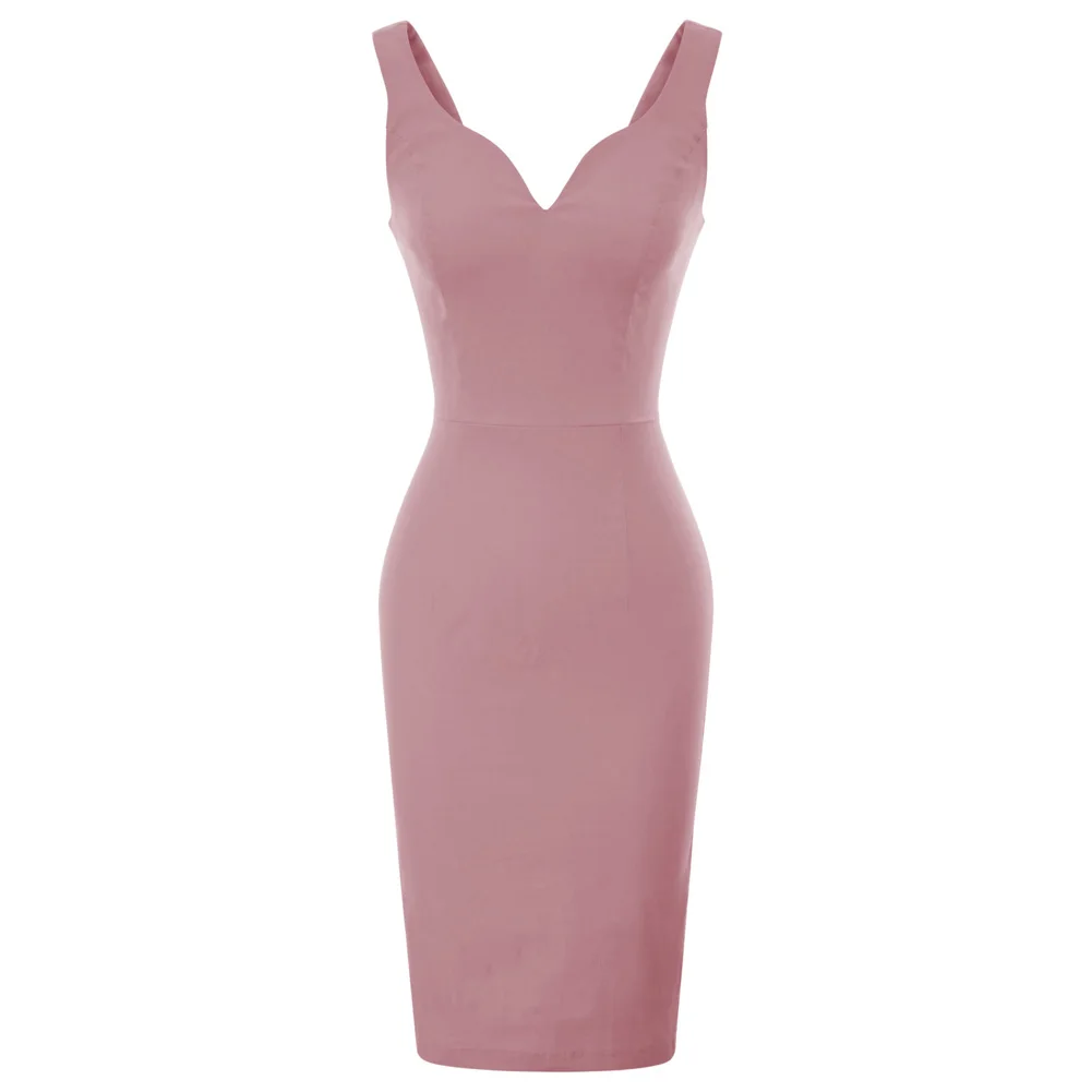 Grace Karin Dresses Women Summer Solid Sleeveless V-Neck Hips Wrapped Bodycon Pencil Elegant Sexy Knee Length Party Office Dress
Grace Karin Dresses Women Summer Solid Sleeveless V-Neck Hips Wrapped Bodycon Pencil Elegant Sexy Knee Length Party Office Dress