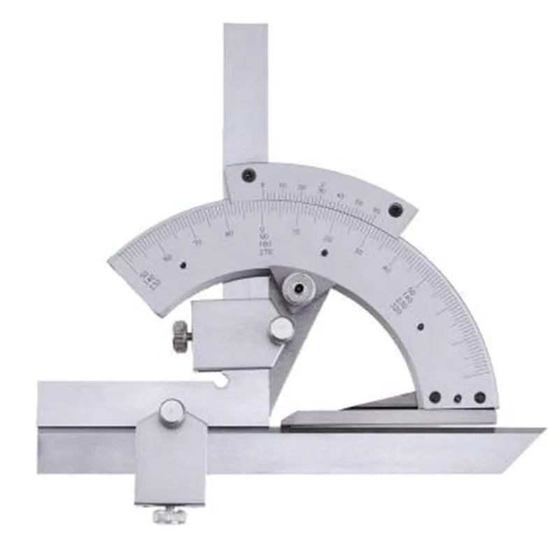 Hi-quality Carbon Steel Universal Bevel Protractor 0-320 Degree Accuracy Angle Measuring Ruler Tools Accuracy of 0.02
Hi-quality Carbon Steel Universal Bevel Protractor 0-320 Degree Accuracy Angle Measuring Ruler Tools Accuracy of 0.02