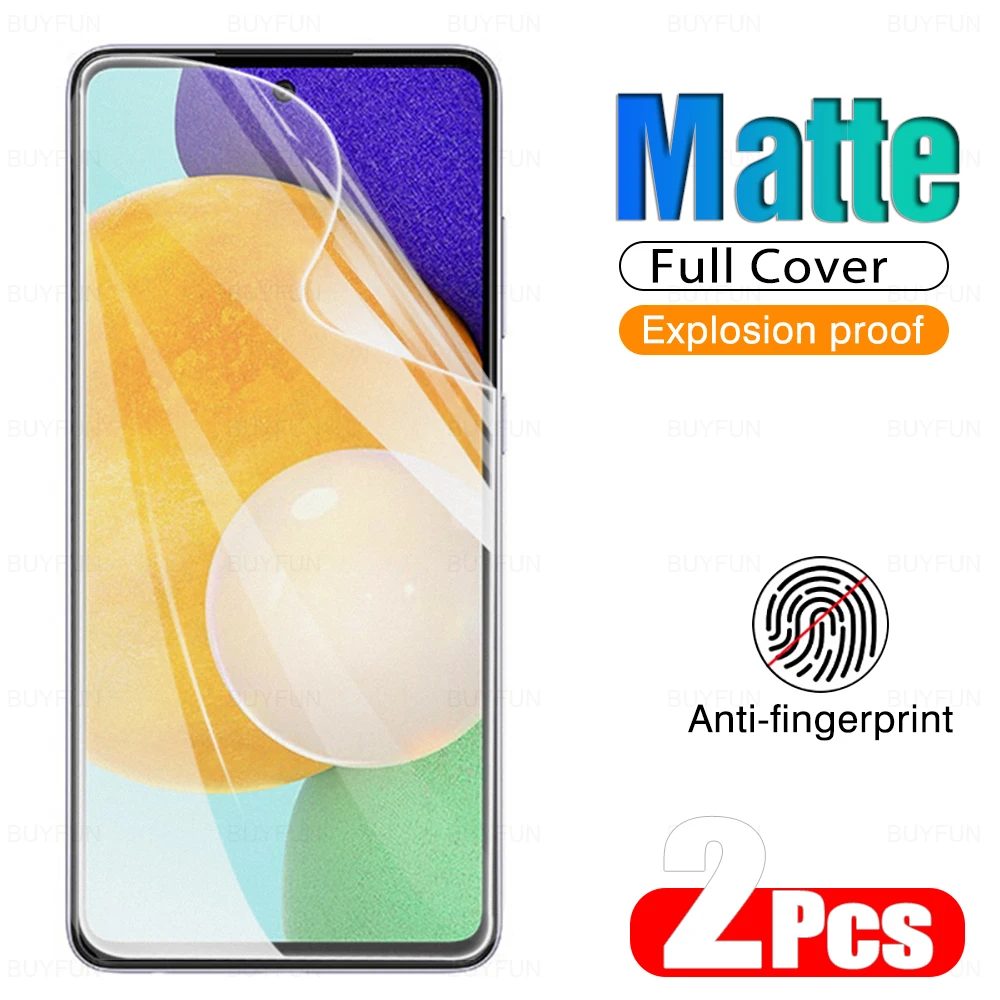 1-2 шт гидрогель пленка Защитная крышка для samsung A52 A72 4G и 5G с полным покрытием