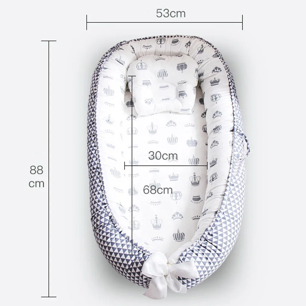 Newborn Bed Portable Washable Infant Travel Bed Soft Breathable Pure Cotton Crib Baby Sleeping Safety Bed For Boys Girls Gift 
Newborn Bed Portable Washable Infant Travel Bed Soft Breathable Pure Cotton Crib Baby Sleeping Safety Bed For Boys Girls Gift