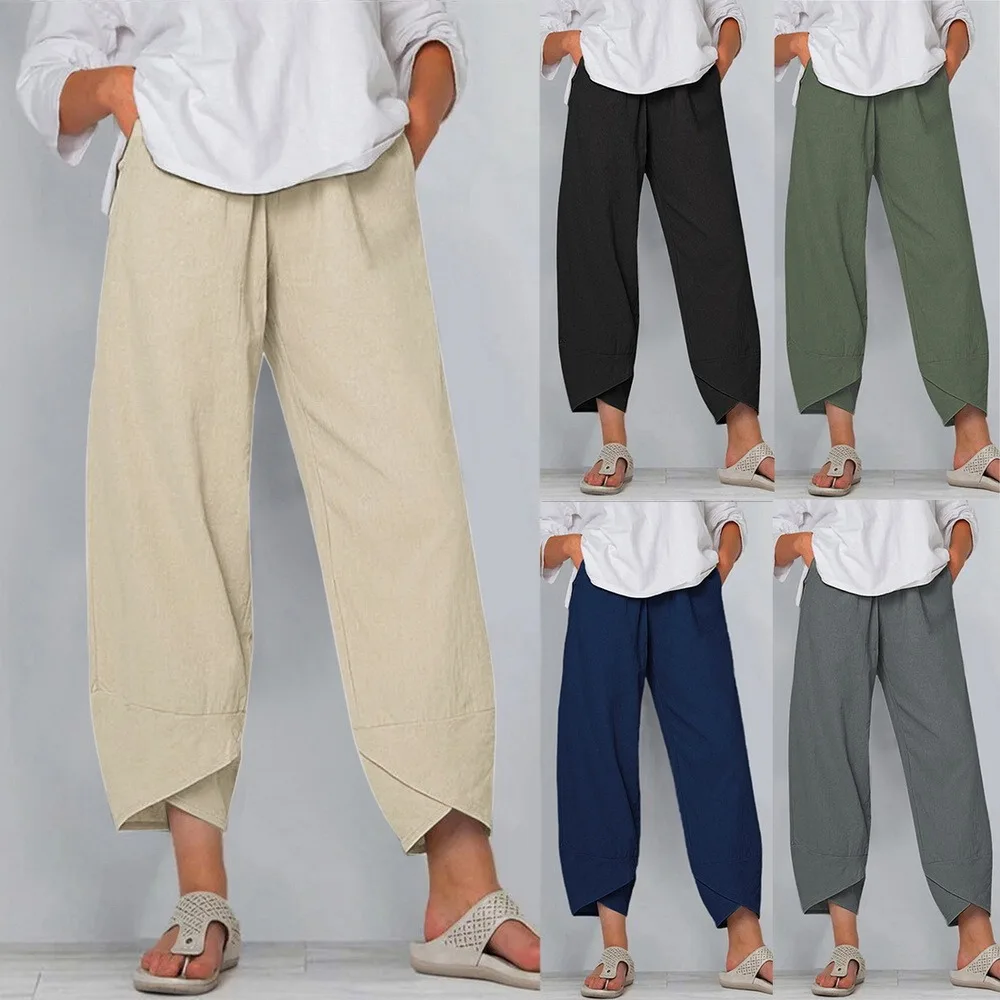 Women Casual Harem Pants Summer Elastic Waist Wide Leg Pants Vintage Floral Printed Trousers Female Loose Pantalon Plus Size
Women Casual Harem Pants Summer Elastic Waist Wide Leg Pants Vintage Floral Printed Trousers Female Loose Pantalon Plus Size