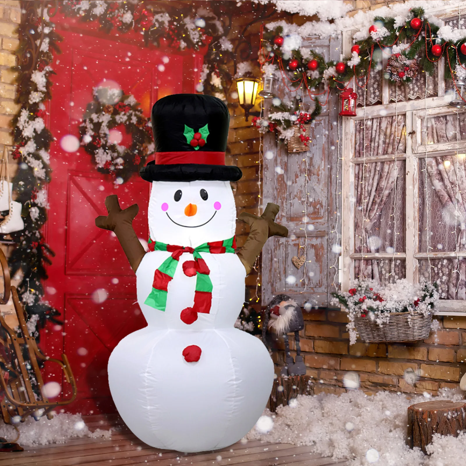 Christmas Snowman Inflatable Model Holiday Decoration Party Gift Welcome At The Door Snowman Doll Home Decor
Christmas Snowman Inflatable Model Holiday Decoration Party Gift Welcome At The Door Snowman Doll Home Decor