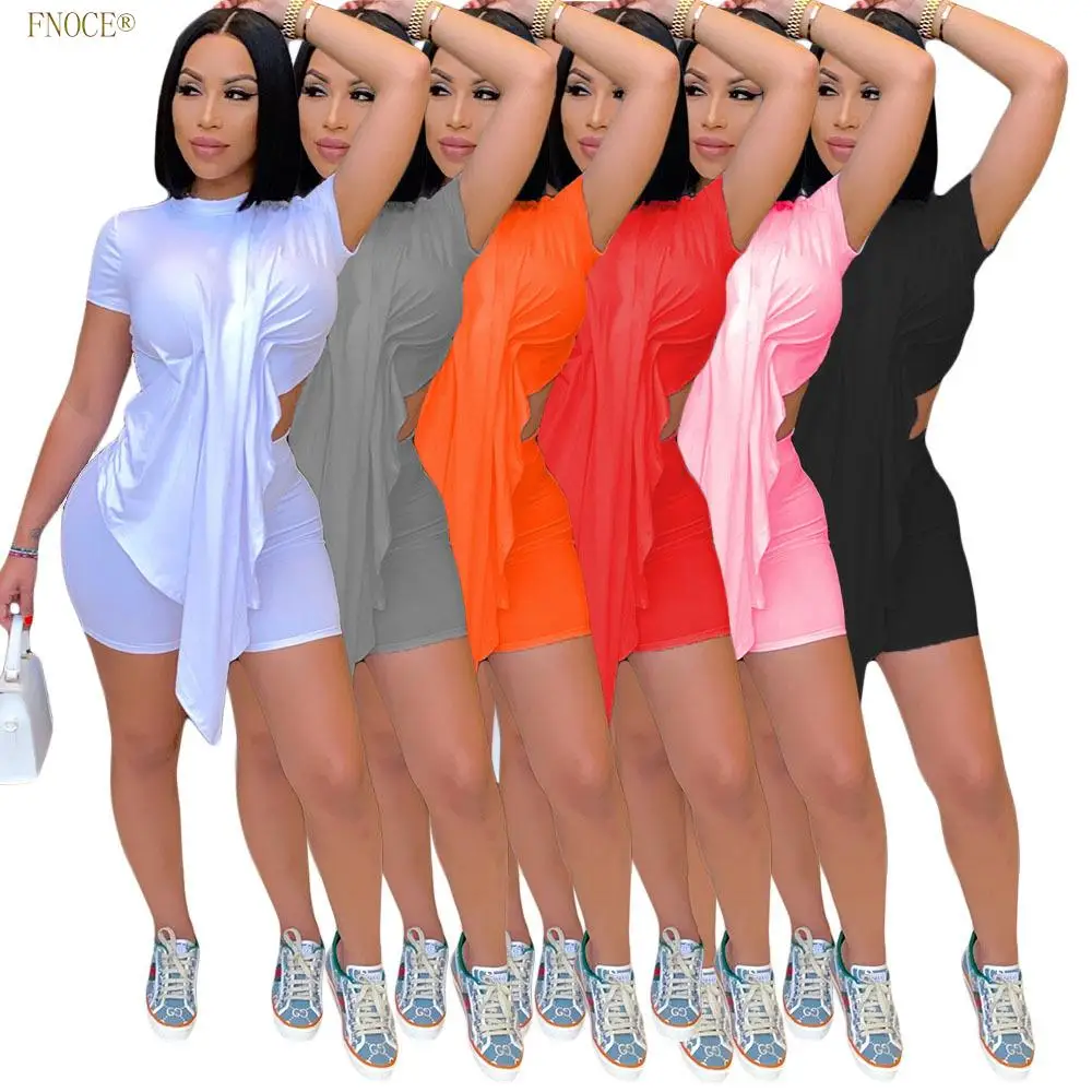 FNOCE Summer New Style Women's sexy Women's clothing Two-piece Solid Color Personality Nightclub
FNOCE Summer New Style Women's sexy Women's clothing Two-piece Solid Color Personality Nightclub