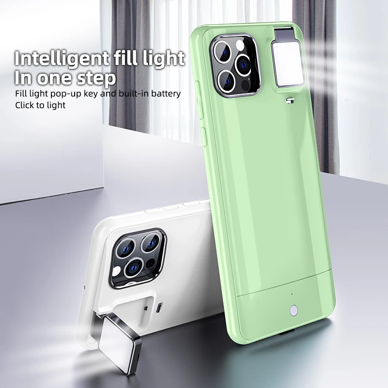 Camoro New Smart 4 Mode Selfie Light Up Phone Case for Selfie Cases IPhone 12 11 Pro Max Mobile Phone Holder Cover
Camoro New Smart 4 Mode Selfie Light Up Phone Case for Selfie Cases IPhone 12 11 Pro Max Mobile Phone Holder Cover
