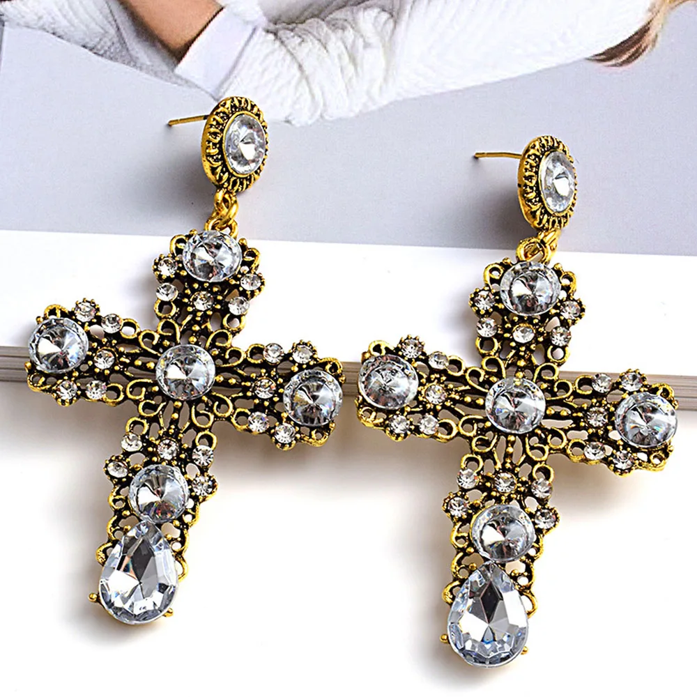Women's Jewelry Aesthetic Crystal Earrings Cross New Trend In 2021 Retro Long Drop Earrings Unusual Designs Women Cool Things
Women's Jewelry Aesthetic Crystal Earrings Cross New Trend In 2021 Retro Long Drop Earrings Unusual Designs Women Cool Things