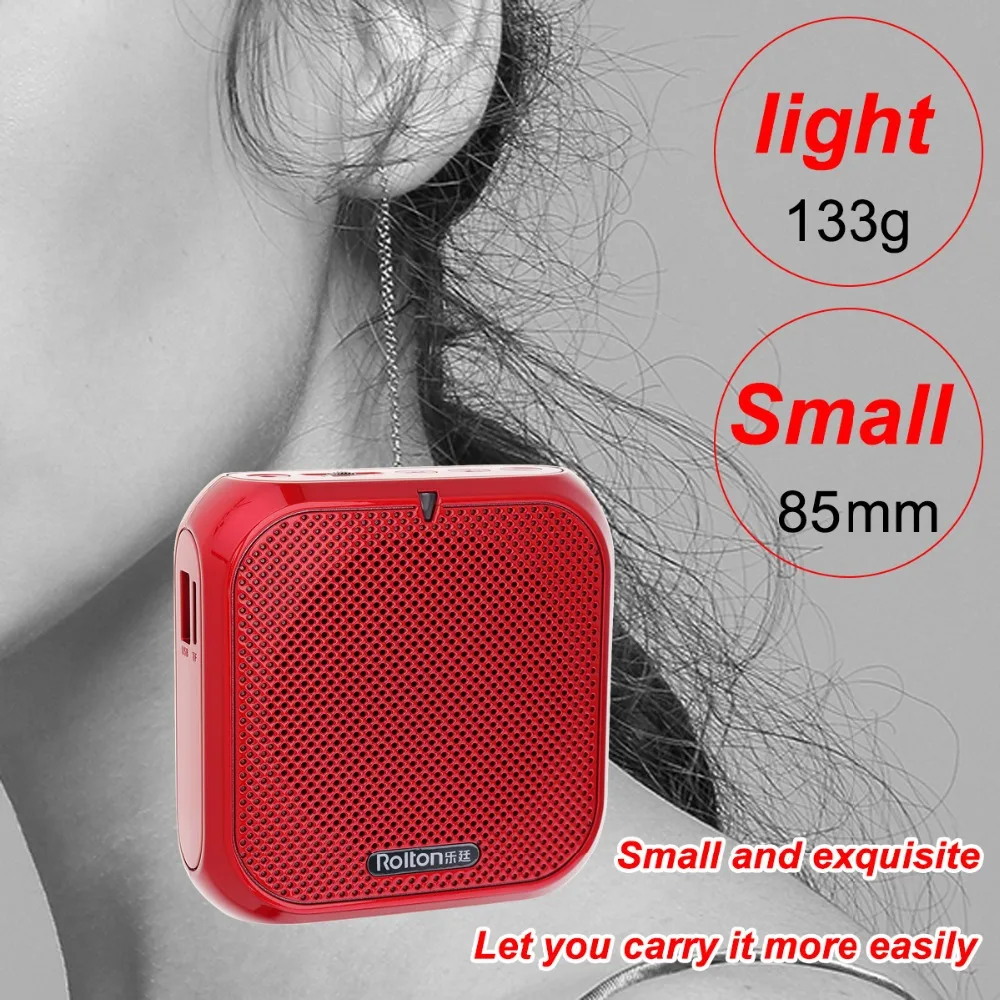 Rolton K400 Wired Audio Speaker Megaphone Voice Amplifier Loudspeaker Microphone Waist Band Clip Support FM Radio TF MP3 Player
Rolton K400 Wired Audio Speaker Megaphone Voice Amplifier Loudspeaker Microphone Waist Band Clip Support FM Radio TF MP3 Player