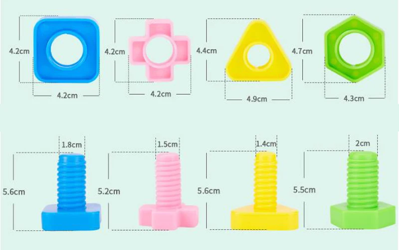 4 sets Screw building blocks plastic insert blocks nut shape toys for children Educational Toys scale models Free Shipping GYH
4 sets Screw building blocks plastic insert blocks nut shape toys for children Educational Toys scale models Free Shipping GYH