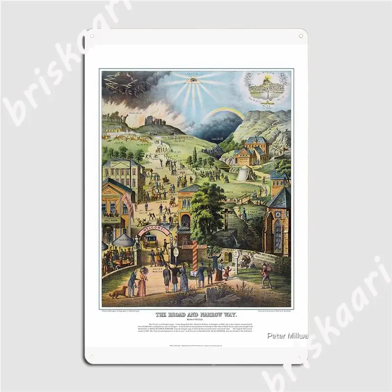 The Broad And The Narrow Way 1883 English Edition Metal Signs Cinema Garage Cave pub Retro Wall Decor Tin sign Posters
The Broad And The Narrow Way 1883 English Edition Metal Signs Cinema Garage Cave pub Retro Wall Decor Tin sign Posters
