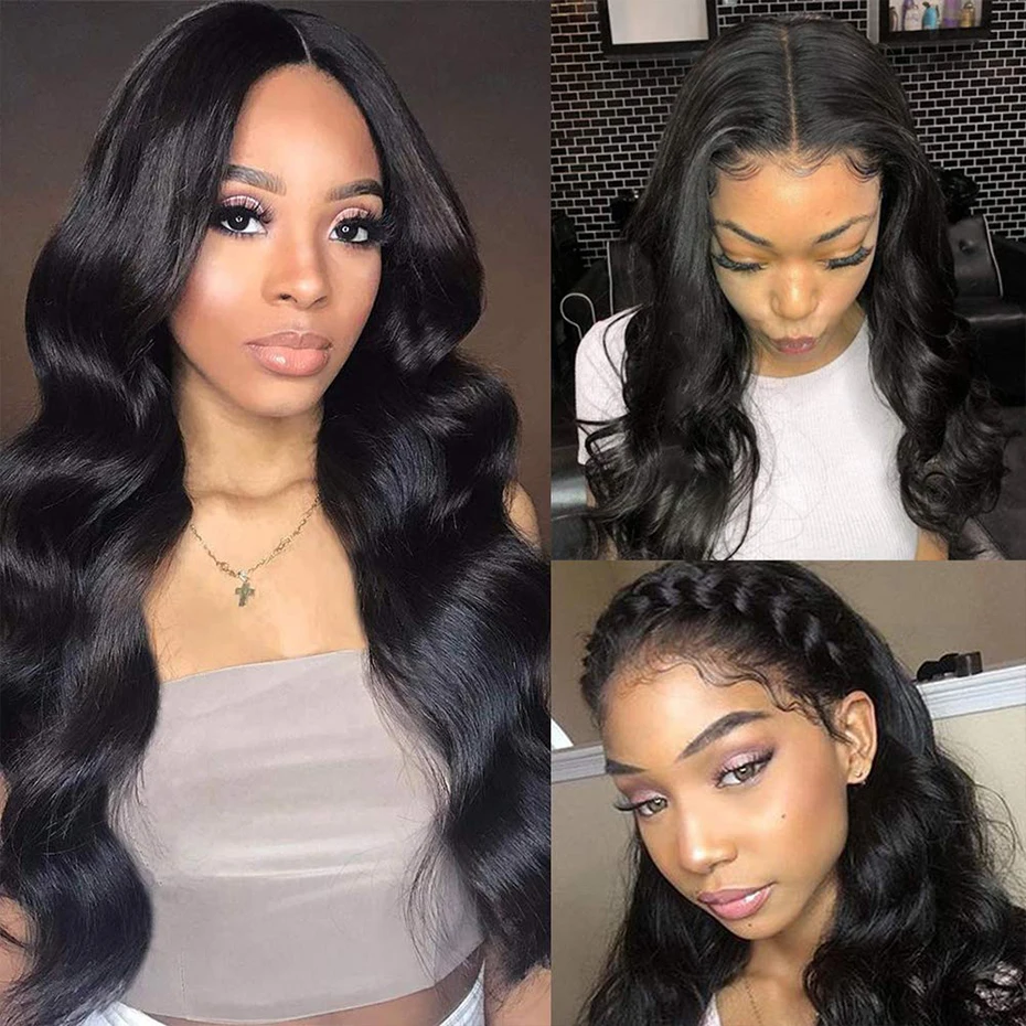 28 inch 4x4 Lace Closure Wigs Human Hair body wave Lace Front Wig for Black Women Lace Wigs with Baby Hair Wig Natural Color
28 inch 4x4 Lace Closure Wigs Human Hair body wave Lace Front Wig for Black Women Lace Wigs with Baby Hair Wig Natural Color
