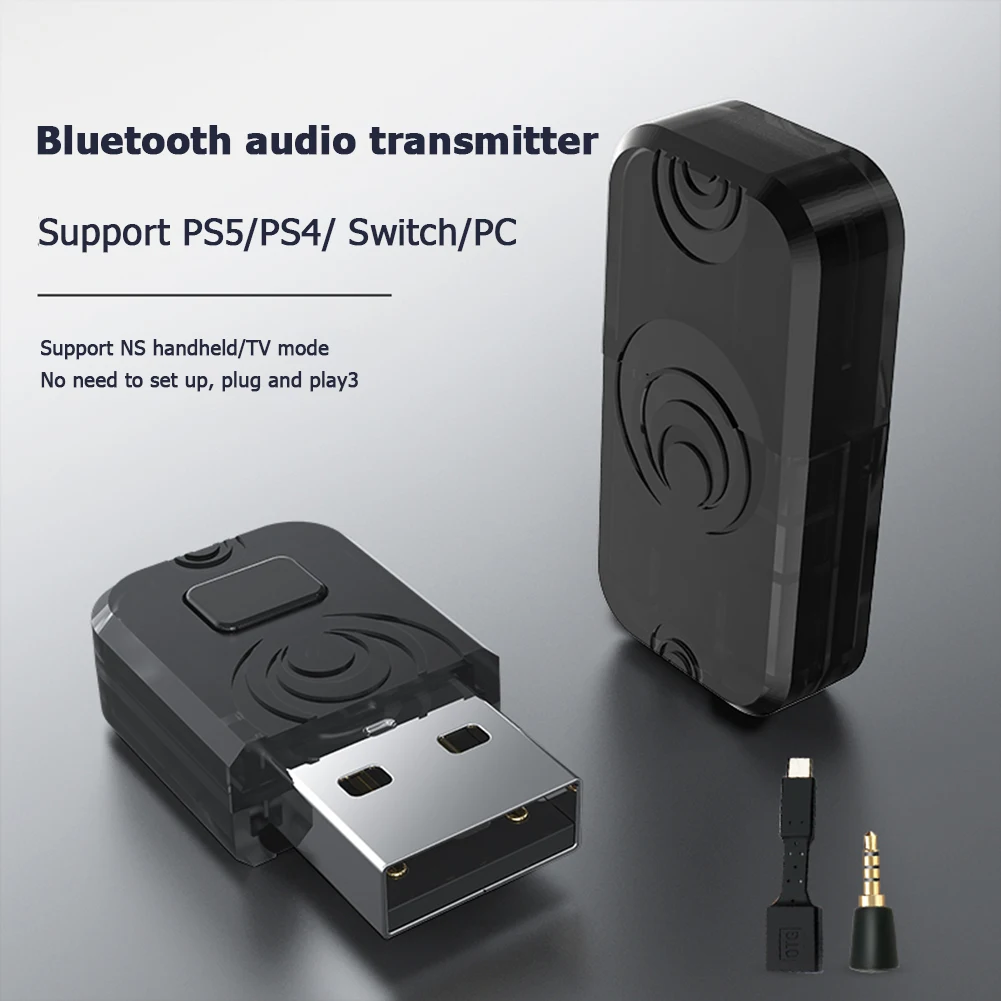 Wireless Audio Transmitter Dongle For PS5/PS4/PC/Nintendo Switch Support Earphone Speaker Wireless Audio Transmitter
Wireless Audio Transmitter Dongle For PS5/PS4/PC/Nintendo Switch Support Earphone Speaker Wireless Audio Transmitter