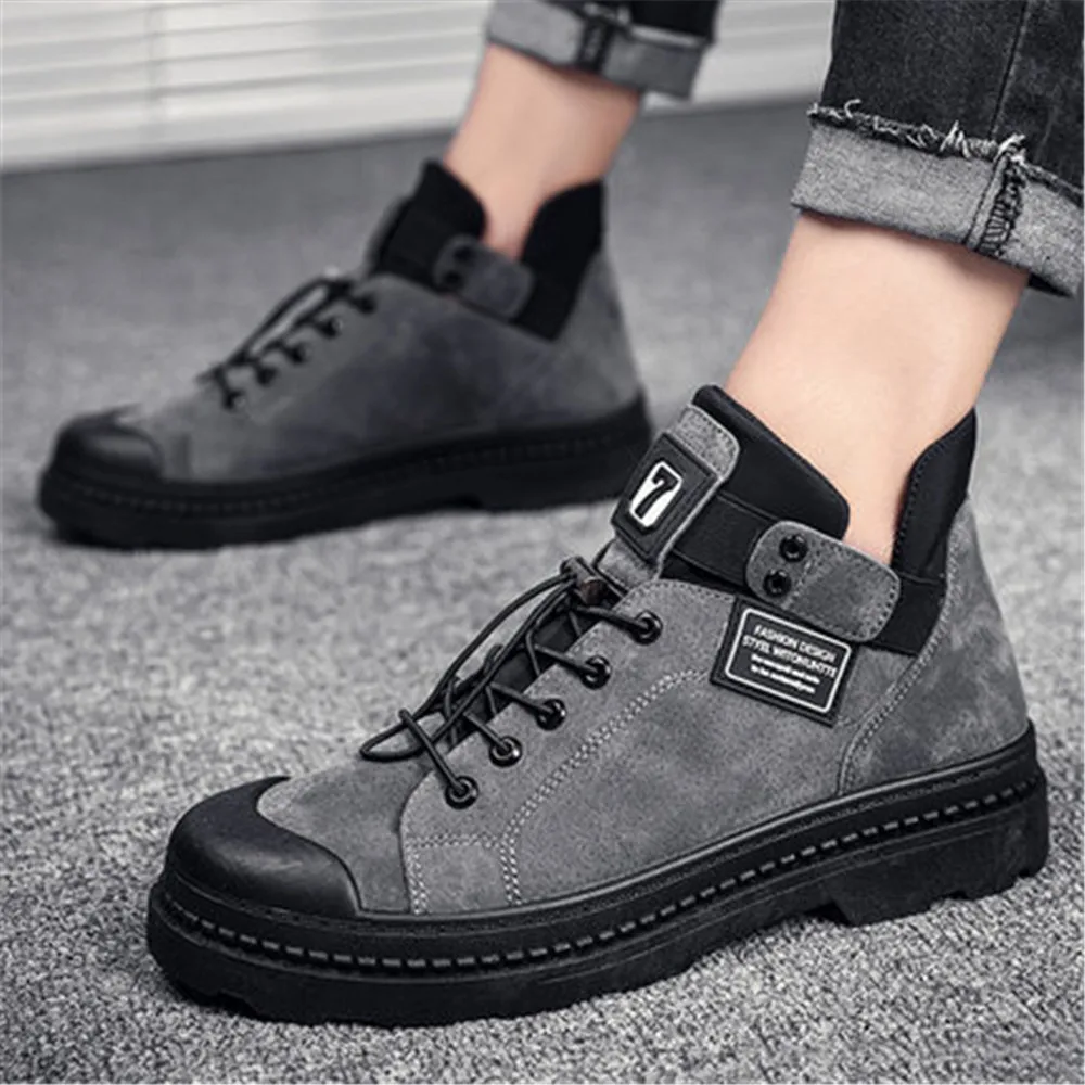 Autumn Winter Boots High Top Sneakers Men Casual Shoes Lace Up Male Breathable Anti-Slip Ankle Boots Platform Work Shoes 39-44
Autumn Winter Boots High Top Sneakers Men Casual Shoes Lace Up Male Breathable Anti-Slip Ankle Boots Platform Work Shoes 39-44
