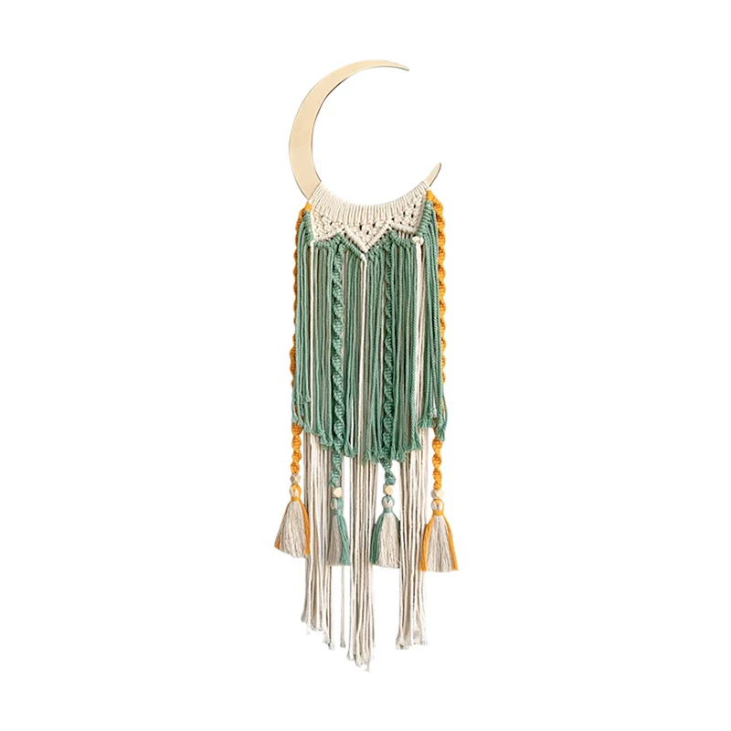 Bohemia Style Moon Tassel Tapestry Handmade Weaving Moon Wall Hanging Decor Kids Gift Modern Nordic Home Living Room Decoration 
Bohemia Style Moon Tassel Tapestry Handmade Weaving Moon Wall Hanging Decor Kids Gift Modern Nordic Home Living Room Decoration