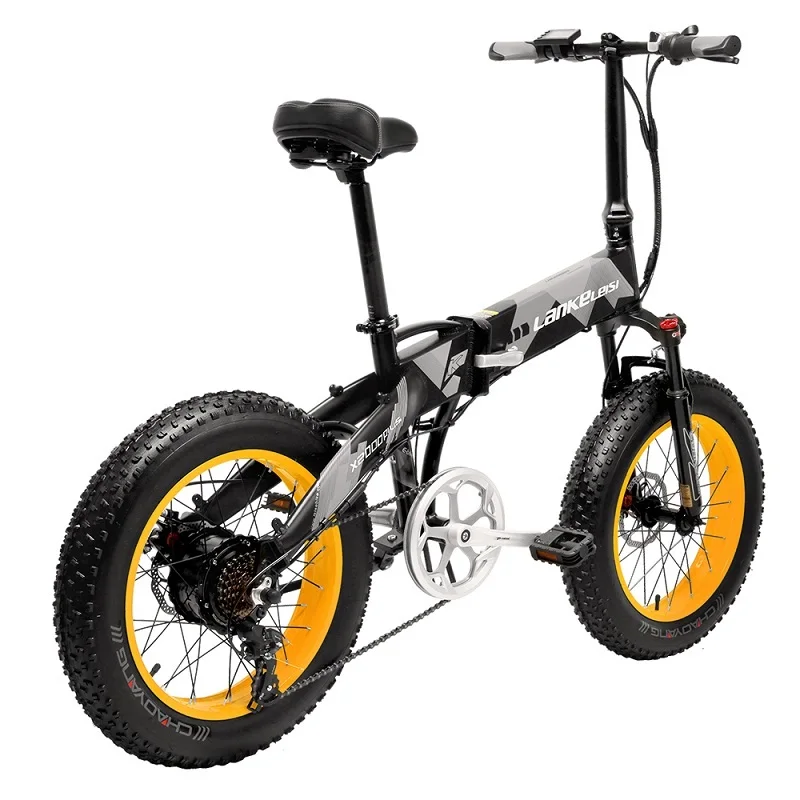 Lankeleisi 20"x4.0" Fat Tire Electric Folding Bike 48V 1000W 12.8AH LG Battery Foldable Electric Fat Bike Free Shipping
Lankeleisi 20"x4.0" Fat Tire Electric Folding Bike 48V 1000W 12.8AH LG Battery Foldable Electric Fat Bike Free Shipping