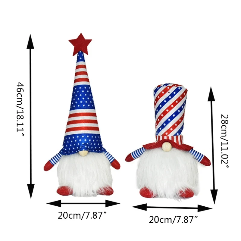 Patriotic Gnome Plush American President Election Decoration with LED Light Tomte Elf Veterans Day Standing Figurine 
Patriotic Gnome Plush American President Election Decoration with LED Light Tomte Elf Veterans Day Standing Figurine