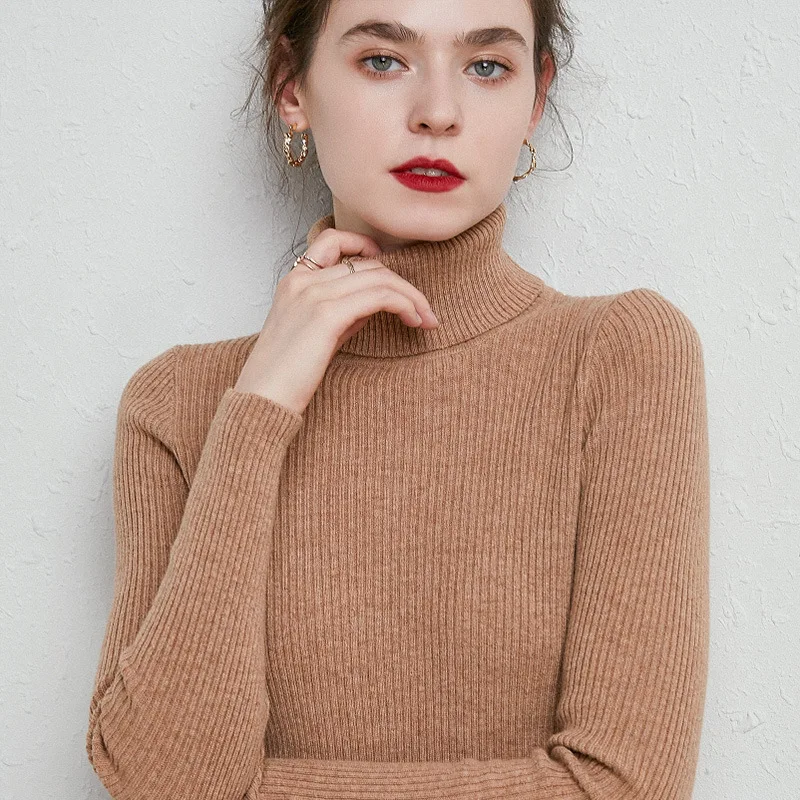 Women's Cashmere Sweater High Collar Pullover Autumn And Winter Popular Woolen Knitted Bottom Sweater New Slim Sweater For Women
Women's Cashmere Sweater High Collar Pullover Autumn And Winter Popular Woolen Knitted Bottom Sweater New Slim Sweater For Women
