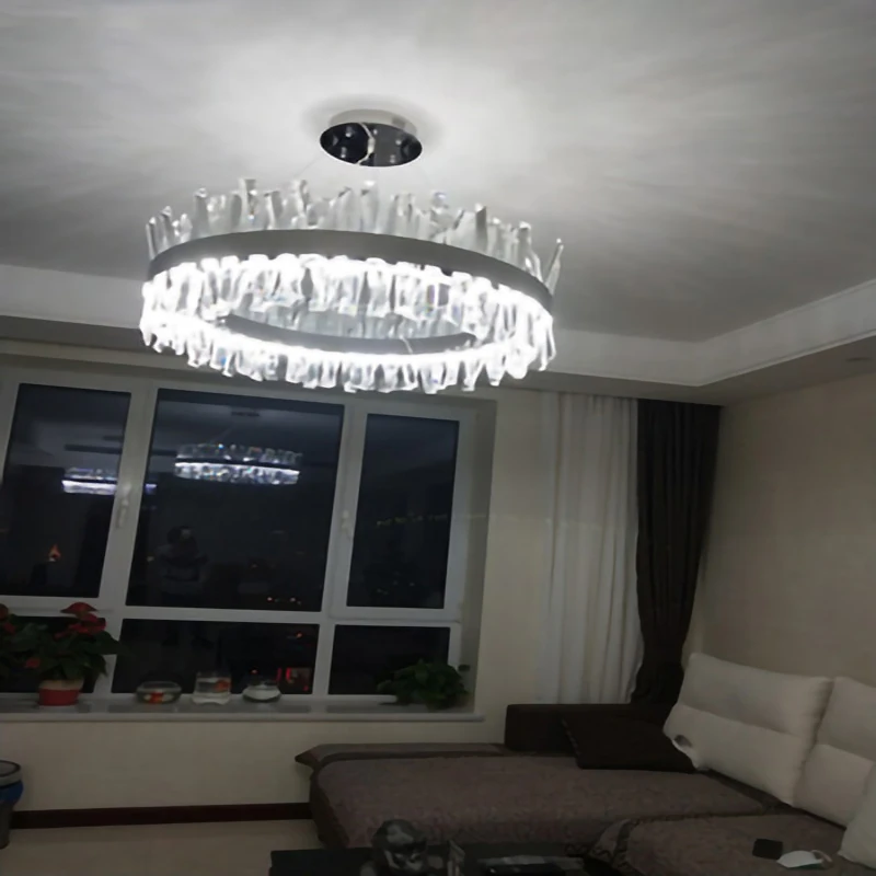 40/60/80cm Round Crystal Chandelier Lamp Luxury Lustre Living Room Decoration Sivler Gold Crystal Chandelier Light Home
40/60/80cm Round Crystal Chandelier Lamp Luxury Lustre Living Room Decoration Sivler Gold Crystal Chandelier Light Home