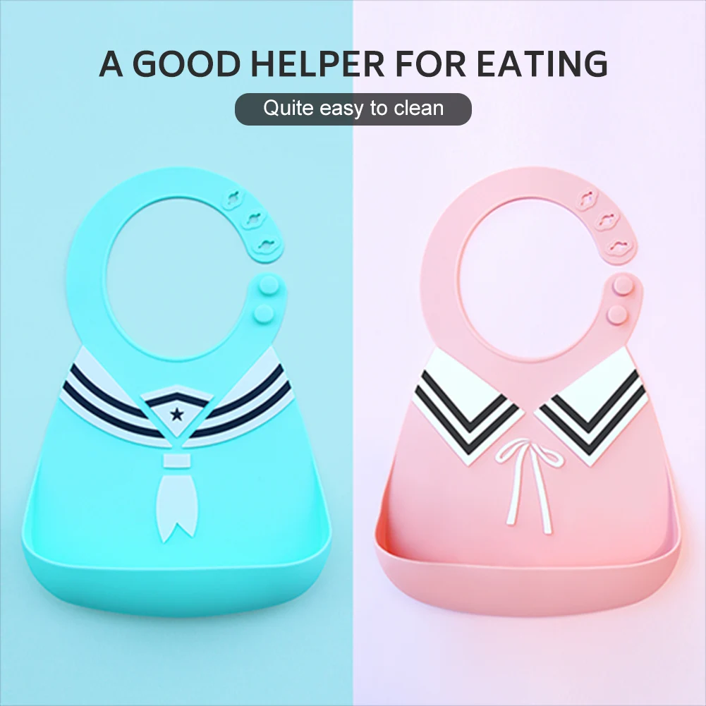 Silicone Baby Bib Waterproof Feeding Bib Adjustable Zachte Neck Fasteners Food Catcher with Deep Pocket for 0-2 Years Old Baby
Silicone Baby Bib Waterproof Feeding Bib Adjustable Zachte Neck Fasteners Food Catcher with Deep Pocket for 0-2 Years Old Baby