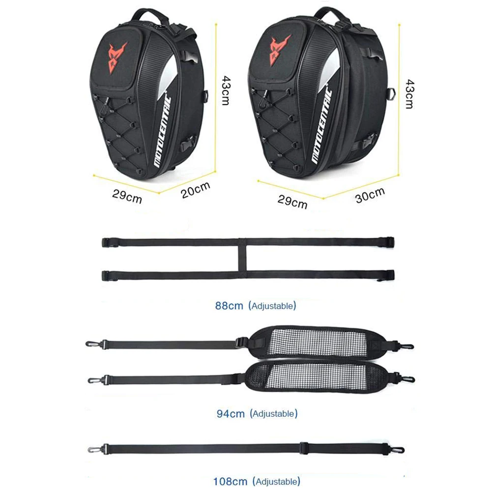 Waterproof Motorcycle Tail Bag Multi-functional Durable Rear Motorcycle Seat Bag High Capacity Motorcycle Rider bag Backpack
Waterproof Motorcycle Tail Bag Multi-functional Durable Rear Motorcycle Seat Bag High Capacity Motorcycle Rider bag Backpack