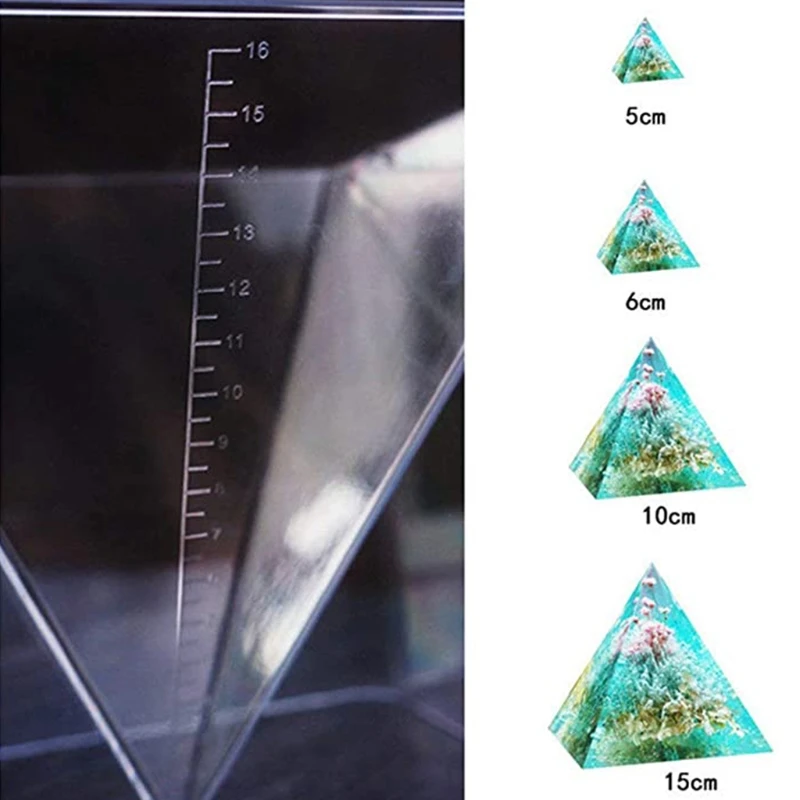 Creative Pyramid Table Ornaments Crystal Epoxy Resin Mold Home Desk Decortaions Casting Silicone Mould DIY Crafts Jewelry Making
Creative Pyramid Table Ornaments Crystal Epoxy Resin Mold Home Desk Decortaions Casting Silicone Mould DIY Crafts Jewelry Making