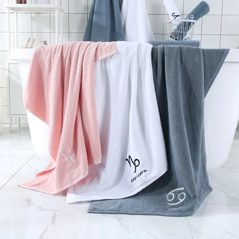 Bath Towel Face Towel Constellation Absorption Bath Towels Soft Quicky Dry Cotton Super Cotton Thickened Towel Pink Gray70x140cm
Bath Towel Face Towel Constellation Absorption Bath Towels Soft Quicky Dry Cotton Super Cotton Thickened Towel Pink Gray70x140cm
