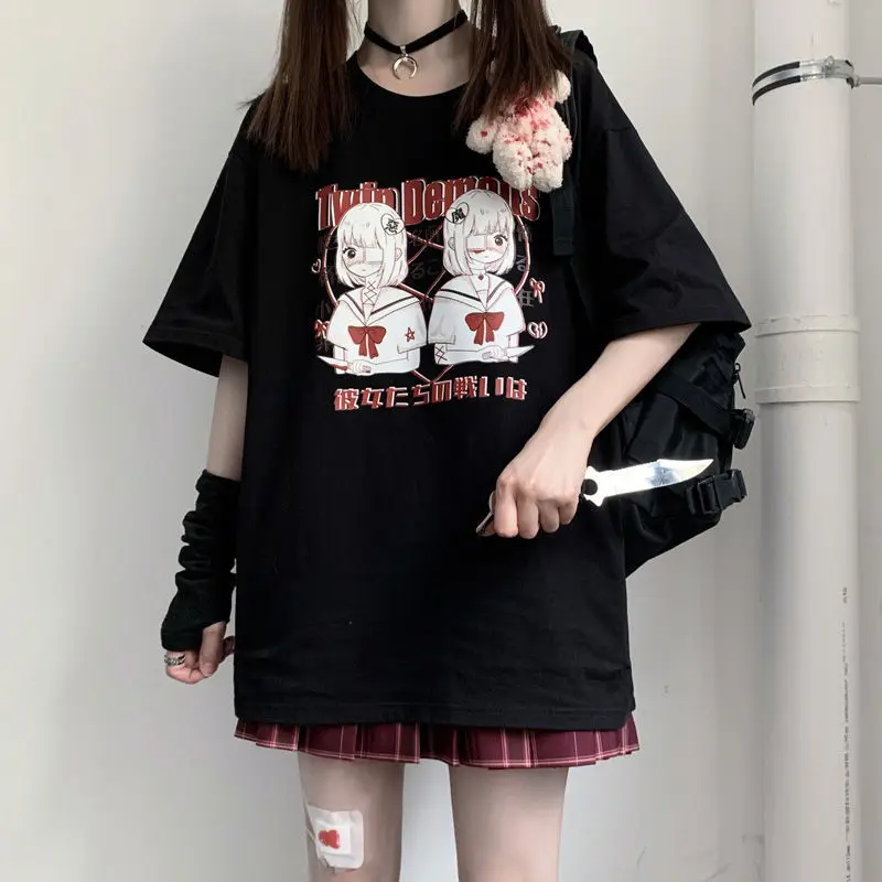 women's t-shirt anime Japanese short-sleeved T-shirt women's summer loose Harajuku cute top y2k Kawaii Female clothing vintage
women's t-shirt anime Japanese short-sleeved T-shirt women's summer loose Harajuku cute top y2k Kawaii Female clothing vintage