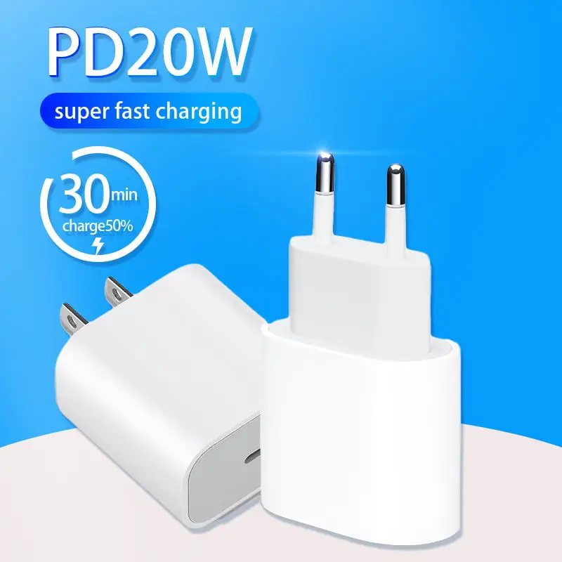 Зарядное устройство Pd Usb C 20 Вт для apple Iphone 12 Pro Max mini 11 быстрое зарядное типа Xiaomi mi