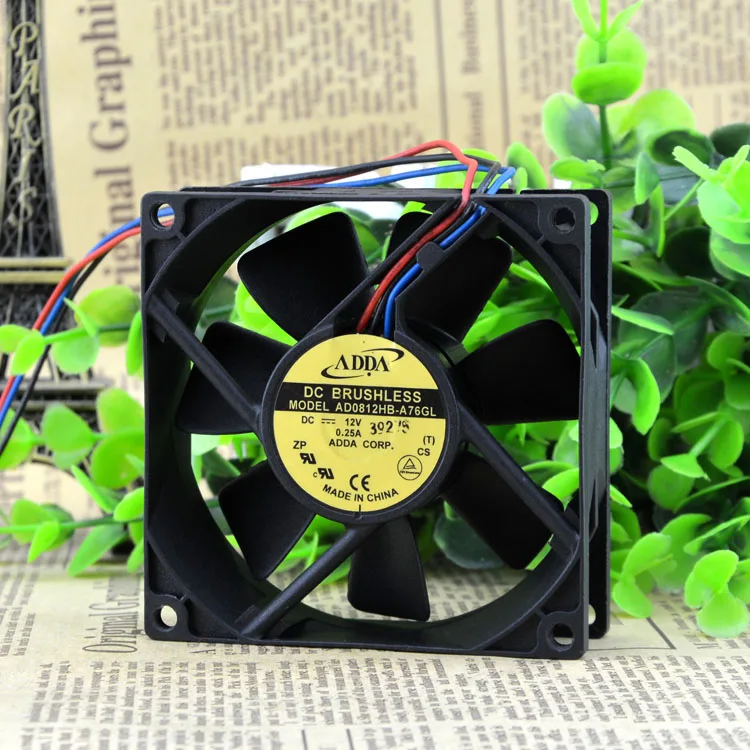 Новый 8025 12V 0.25A 8 см/AD0812HB-A76GL защиты электродвигателя Вентилятор охлаждения
Новый 8025 12V 0.25A 8 см/AD0812HB-A76GL защиты электродвигателя Вентилятор охлаждения